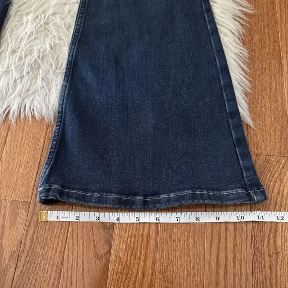 Free People We The Free Jayde Flare Jeans Dark Wash Womens Size 26 Boho Festival - Picture 11 of 15